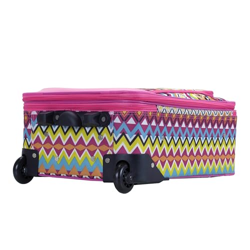 Image of Rockland Fashion Softside Upright Luggage Set, Tribal, 2-Piece (14 /19)