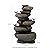 Glitzhome 5-Tier Cascading Rock Outdoor Water Fountain with LED Light & Pump, Natural Stacked Stone Look Water Fountain with Lively Birds for Garden, Patio, Porch, 23”H