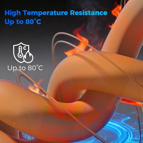 Image of IEMAI Carbon Fiber PETG Filament 1.75mm Matte Orange 1KG, PETG-CF 3D Printer Filament with Dimensional Stability & Low Warpage, High Stiffness, Heat Resistant, Easy Print