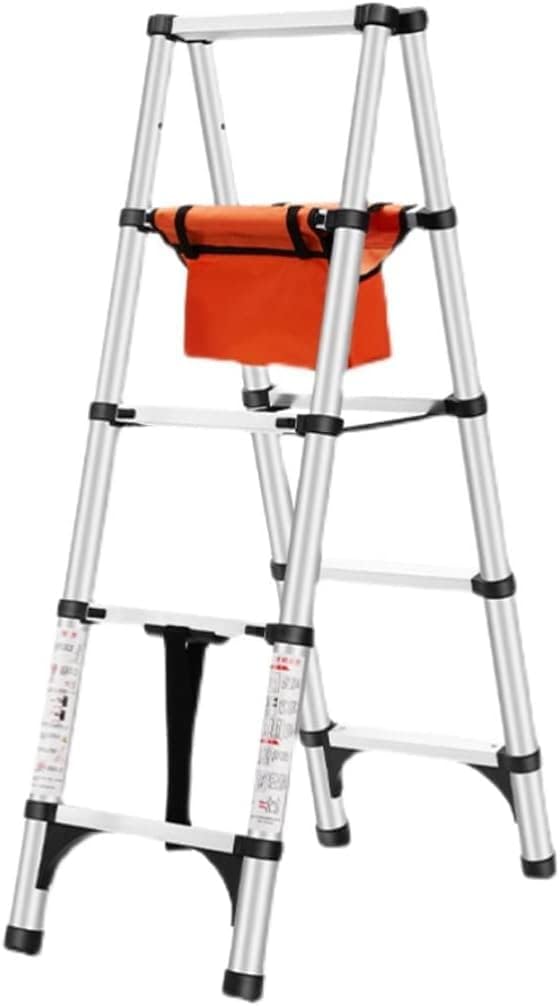 Telescoping Extension Ladder,Wide Pedal A-Frame Ladder Telescoping Ladder Portable Extension Ladder Aluminum Step Ladder for Home Industrial 330LB/150KG Capacity