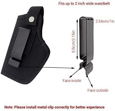 SovZovy Pistolenholster,Holster,Verdeckte Pistolenholster für Männer Frauen,abnehmbare Gürtelholster Training Gun Pouch,Gelten Klein und Großpistolen Rechts und Linkshänder (Universal-Typ) Schwarz