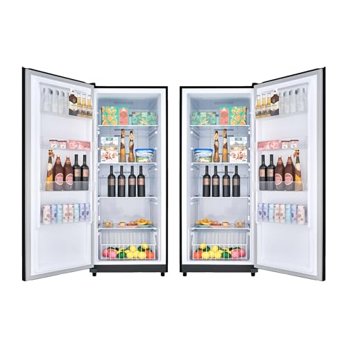 Conserv 17cf Upright Freezer CONVERTIBLE REF Garage Ready 28in wide 110V(Black) on Fridge.com