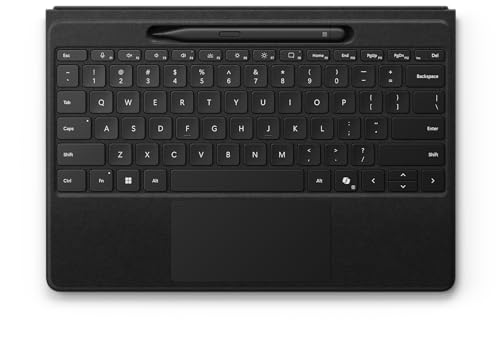 Microsoft Clavier Surface Pro Flex Compatible avec Surface Pro 13 pouces Stylet Surface Slim Pen 2 Black Clavier AZERTY
