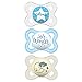MAM Pacifier Variety Pack (1 Original, 1 Air + 1 Night Pacifier), MAM Pacifiers 0-6 Months, Best Pacifier for Breastfed Babies, Glow in the Dark Pacifier