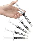 Tryuunion Diamond Polishing Compound, 5 Piece Lapping Paste 1500 to 80000 Grit, Lapping Compound Kit for Jewelry, Metal, Ring, Gemstone, Glass, Coin, 0.25 to 14 Micron, 5 Gram