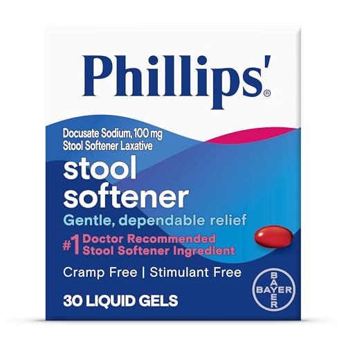 Phillips' Stool Softener Liquid Gels, 30 Count - Pack of 1