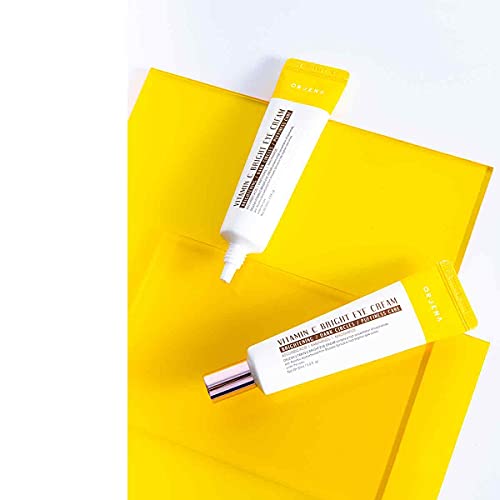 OJRN ORJENA Vitamin C Eye Cream_tightening_anti aging_anti wrinkles_dark circles_eye cream for puffiness and bags under eyes_Kbeauty_Korean skincare