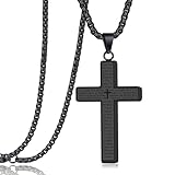 Matériaux Haut de Gamme : Ce collier croix chretienne est fabriqué en acier inoxydable 316L durable, avec une chaîne épaissie pour une résistance et une durabilité accrues, minimisant ainsi le risque de rupture.Grâce à des techniques de galvanoplastie avancées, ce pendentif croix présente une finition lisse et brillante sur la surface et les bords. Il est agréable au toucher, résiste à la décoloration et à la rouille, et peut être porté longtemps.