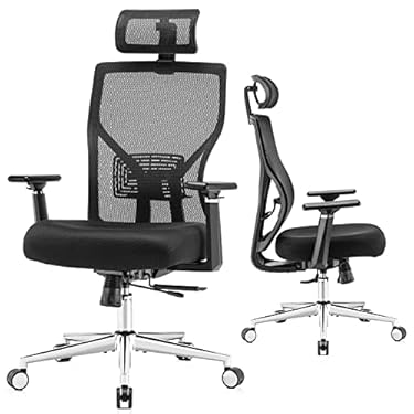 AMAZON - MOLENTS Ergonomic Office Chair,Mesh Computer Chair,Home Office Desk Chair with Seat Slider,Adjustable Headrest,Lumbar Support,3D Armrest,Tilt Function,Comfort Swivel Executive Chair Rolling (X-Large)