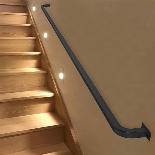 Rampe d'escalier pour intérieur style loft avec fixations murales - 2