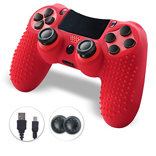 Shineled Mando PS4, PS4 Controller, Comando PS4, Mando Inalámbrico Gamepad Compatible con Playstation 4 (Rojo)