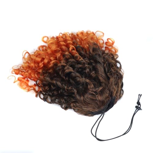 Extension de cheveux synthétiques à cordon de serrage queue de cheval courte bouclée - 4