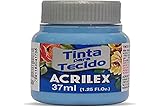Acrilex Pintura Textil al Agua Azul Caribe 37 ml Ref. 560