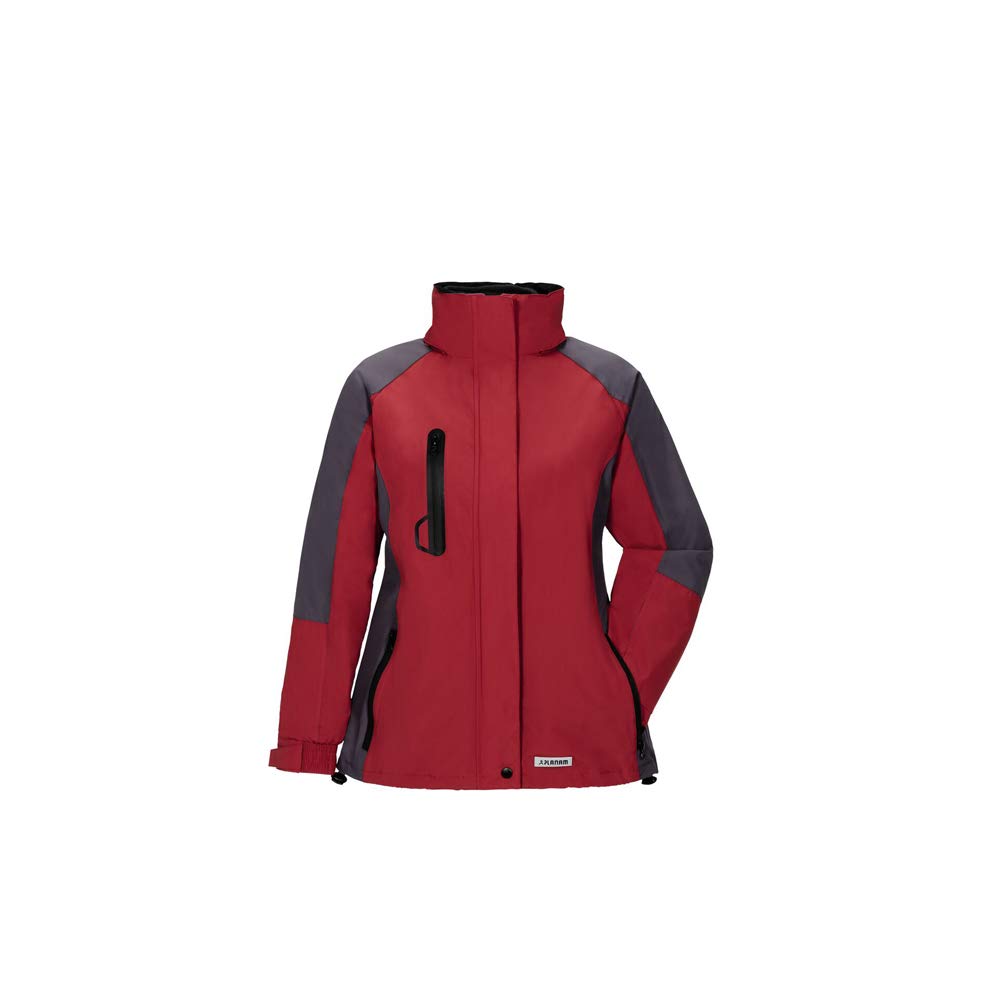 Planam Winter Shape 3637048 - Chaqueta para mujer (talla M), color rojo y gris