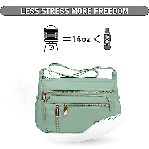 Image of NPBAG Crossbody Bag for Women, Shoulder Purse Handbag Messenger Bag, Trendy Pocketbooks, Waterproof and Multi-Pockets