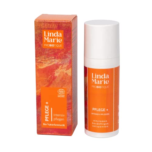 Linda Marie PROBIOTIQUE Pflegecreme+ – Bio-Naturkosmetik für empfindliche Haut, Neurodermitis, Psoriasis & Rosacea – ohne ätherische Öle, vegan, ECOCERT zertifiziert – 50 ml