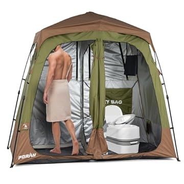 camping shower tent double