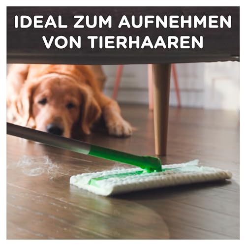 Swiffer Ersatztücher für Besen, 48 Stück, fängt und fängt 3 Mal mehr Staub, Schmutz und Haare ein als ein herkömmlicher Besen – Bild 5