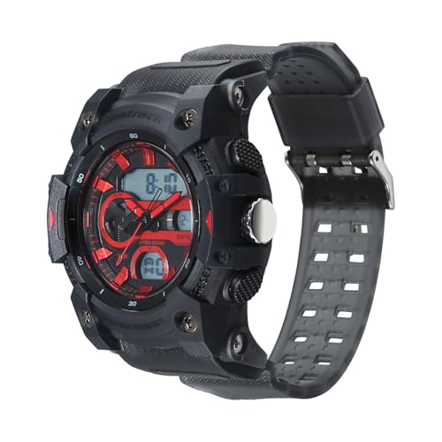 Image of Fastrack StreetStyle 6.0 with Analog Digital Black Dial Black Polyether Strap Watch for Men - 38134PP01W