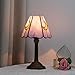 wecrejoni Tiffany Lamp Stained Glass lamp Small Bedside Table Lamps for Living Room Bedroom Dorm Kitchen Home Decor Festival Birthday Gift,Pink Blue Moon