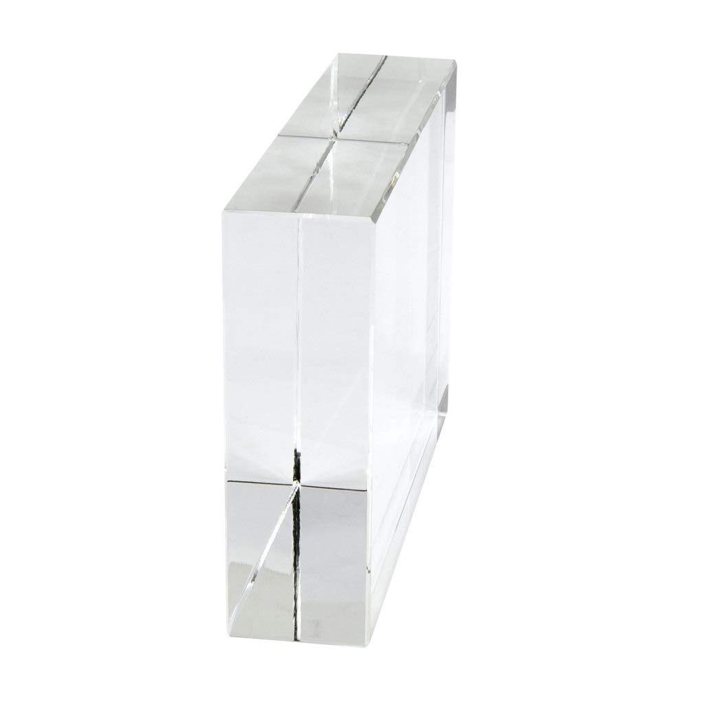 Fermacarte rettangolare cristallo cod.EL35386 cm 10x16x3h by Varotto & Co.