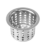 Küchenwaschmaschine Abflusssieb | Edelstahl Küchensieb | Spülbecken Abflusskorb mit Griff,Für Hausmühlen, Familien, Hausbesitzer, Mieter, Kochliebhaber, Apartment, Büro, Café, Restaurant, Reisemobil