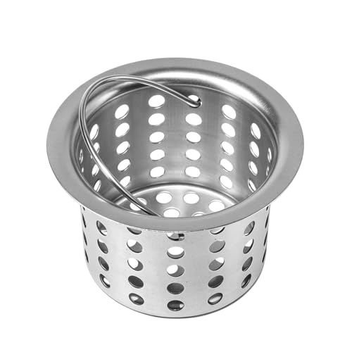 Sink Drain Strainer - Stainless Steel Kitchen Filter, Deep Cup Food Catcher | Basket Waste Trap, Drain Protector for Home Kitche