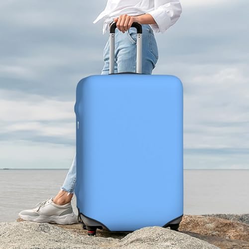 Luggage Cover - Light-Blue Print Travel Suitcase Covers For Luggage, High Elasticity Suit Case Cover Protector Fits 18-32 Inch 7