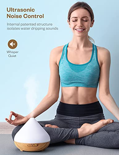 Essential Oil Diffuser & Top 12 Essential Oils Set, 300Ml Aromatherapy Diffuser With 3 Timer & 7 Ambient Light Settings, Ultrasonic Diffusers For Essential Oils For Home -Lavender, Lemon And More #TOP3