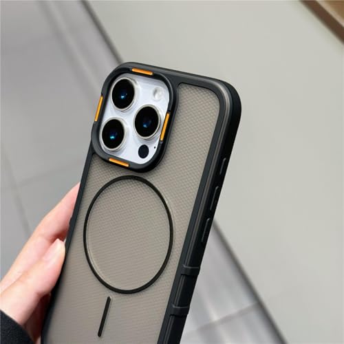 Coque de protection magnétique de luxe gris mat pour iPhone 14 Pro Max - 4