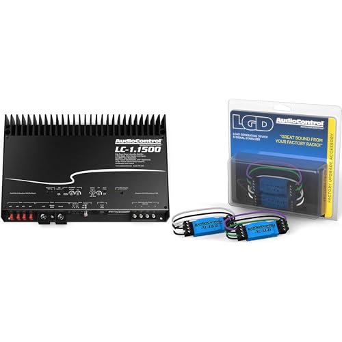 AudioControl LC-1.1500 Mono Subwoofer Amplifier with 1 Pair AudioControl AC-LGD Load generating Device