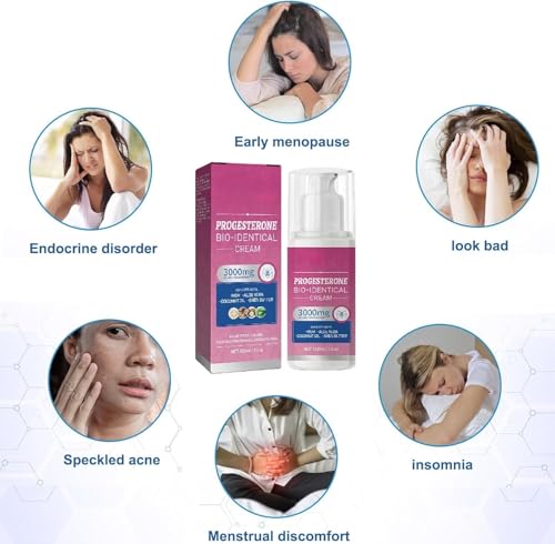 Menopause Progesteron Creme,Weibliche Wechseljahre Creme,Linderung Wechseljahre Creme,Menopause Balance...