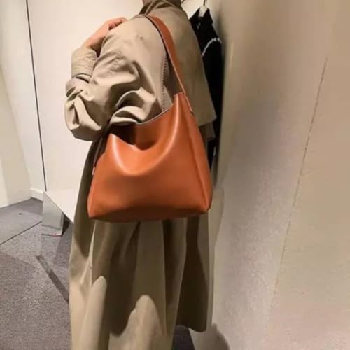 Image of Women's Brown Handbag - Stylish PU Leather Sling & Shoulder Bag with Adjustable Strap | Elegant Daily Office & Casual Tote Bag