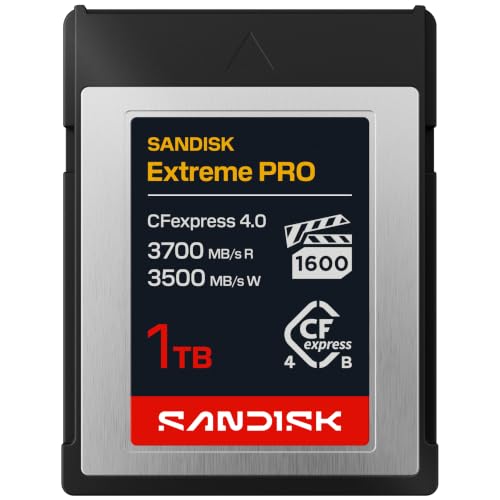 Image of SANDISK 1TB Extreme PRO CFexpress 4.0 Type B, up to 3700 MB /s Read speeds - SDCFEB-1T00-GN4NN