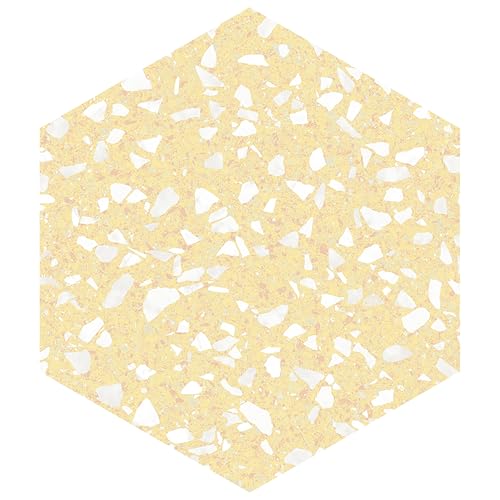 Merola Tile FCD10VCYW Venice Hex Yellow 8-5/8\" x 9-7/8\" Porcelain Floor and Wall Tile