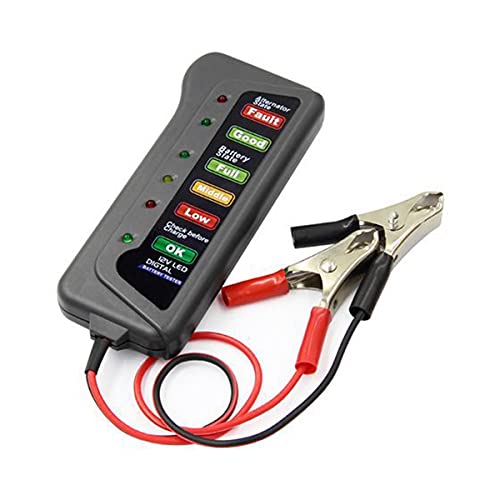 healthwen Auto Batterij Tester 12V 6 LED Licht Auto Digitale Dynamo Oplaadtester voor Auto Motorfiets Auto Diagnostic… - Afbeelding 6