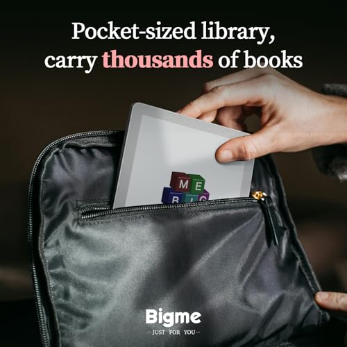 Image of Bigme B6 Color E-Book Reader, 6 Inch E-Paper Tablet, 4GB+64GB Storage, Android 14, White (White)