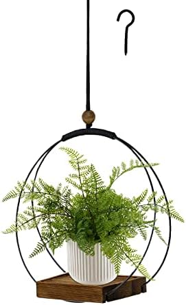 Hanging Planter for Indoor Plants, Black Plant Hanger Indoor with...