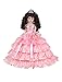 Kinnex Collections by Amanda 18" Porcelain Quinceanera Umbrella Doll (Table Centerpiece)~Coral~ KK18729-12