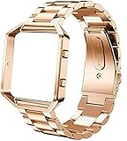 Compatible con Fitbit Blaze, se adapta a muñecas de 5.5 a 8.0 pulgadas, viene con una correa Blaze y marco bien montados