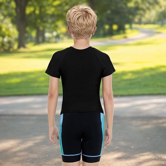 Gogokids Boys Girls 3D Padded Bike Shorts Kids Cycling Shorts Biking Shorts Sports Pants with Pockets for Mountain Road - Image 3