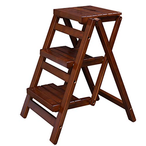ZLL - Klappstufen 3 Stufenleiter Klappbarer Stufenhocker Tragbarer Treppenstuhl Multifunktionsleiterhocker für Gartengeräte für Haushalt und Büro, Kinder oder Erwachsene, Tragfähigkeit 150 kg Cover