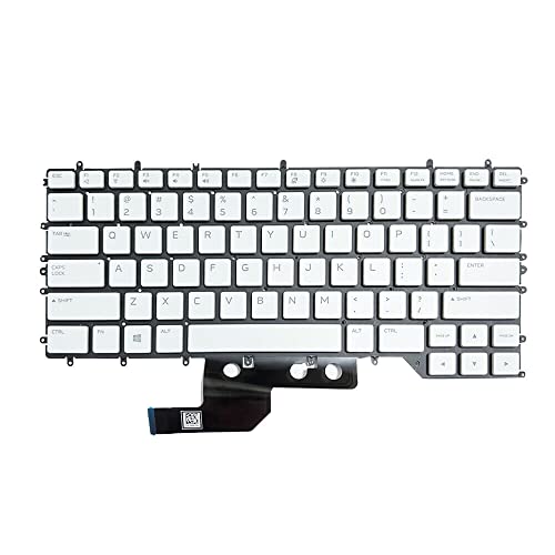 JINTAI �m�[�g�p�\�R�� �o�b�N���C�g US�L�[�{�[�h Dell Alienware M15 R2 R3 R4 RGB�o�b�N���C�g US �z���C�g CN:0Y00RH RGB �V���O���L�[ �J���[�~�L�V���O�L�[�{�[�h�p