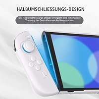 playvital Solid-Color-Schutzhülle für Nintendo Switch 2 (2025), rutschfeste Hülle Dockbares Case mit Klappständer & Joystick-Kappen für Nintendo Switch 2 Zubehör，Weiß – Ansicht 3