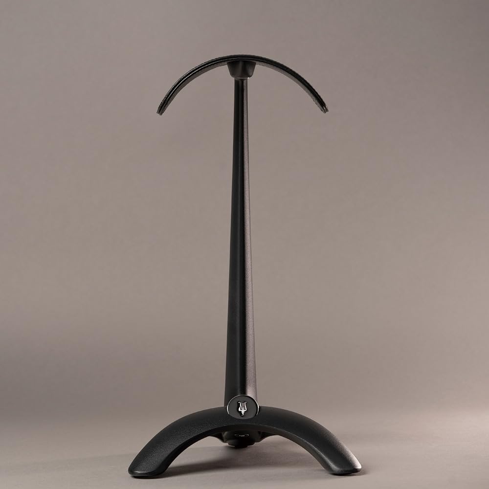 Meze Audio Kopfhörerständer - S-Form Ständer für High-End-Kopfhörer - Schwarze Zinklegierung, veganes Leder, Silikon - HS-MT