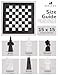 Radicaln Marble Antique Chess Set with Storage Box 15 Inches Black and White Handmade Board Game 2 Player Classic Chess Sets for Adults Board & 32 Chess Pieces