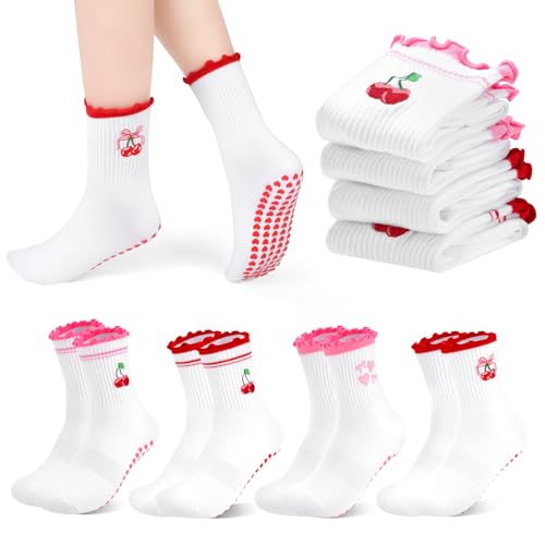 Utensilsto 4 Paar Pilates Socken Damen 35-39,Rutschfeste...