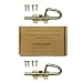 Loop Style Spring Barrel Bolts - 1 Pair - Includes 8 Screws and Square Bit - Shed Door Hardware, Shed Door Barrel Bolts, Barn Door Barrel Bolts for Sheds, Gates, Playhouses, Chicken Coops