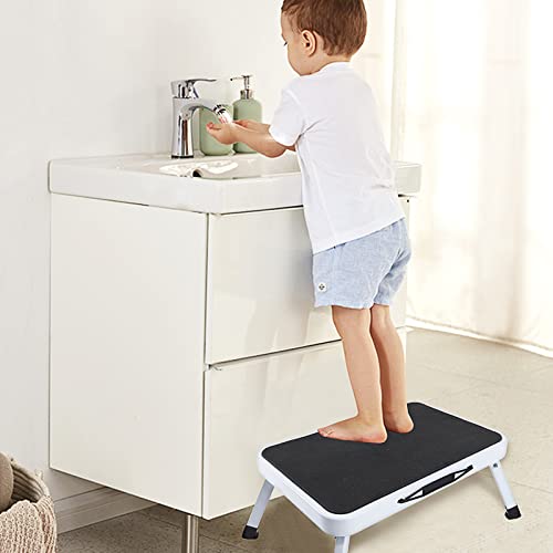 Trittstufe klappbar - Tritt belastbar bis 150 kg - Camping Klapptritt mit Rutschfester Oberfläche, klappbarer Tritthocker - rutschfeste Beine - Einfache Aufbewahrung faltbares Design