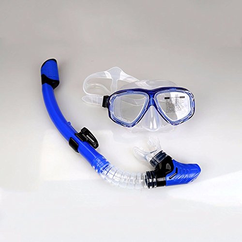 Dimensioni: Taglia unica WITREE-Z Attrezzatura per immersioni subacquee Snorkeling_Secco completo equipaggiamento da snorkelling Scuba Diving Scuba Diving Equipaggiamento per snorkeling,blu Maschera + tubo blu, taglia unica